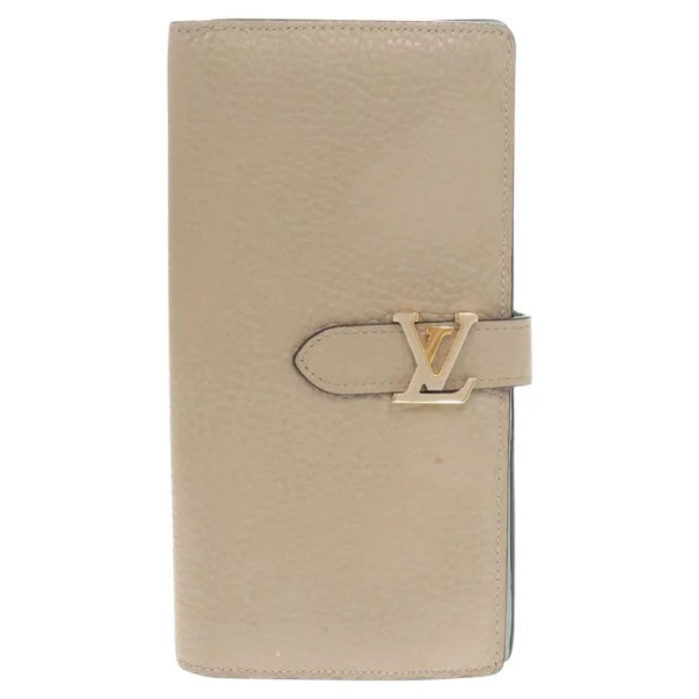 Louis Vuitton LV Vertical Wallet Taurillon Leather Galet Long